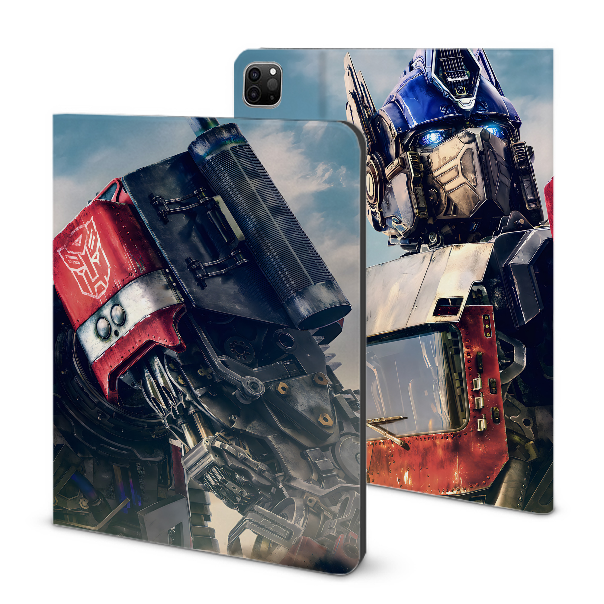 （画像用） Transformers トランスフォーマー IPad ケース ブック型 PUレザー TPU 耐衝撃 軽量 薄型 ペン収納なし 全面保護 IPad 各モデル対応